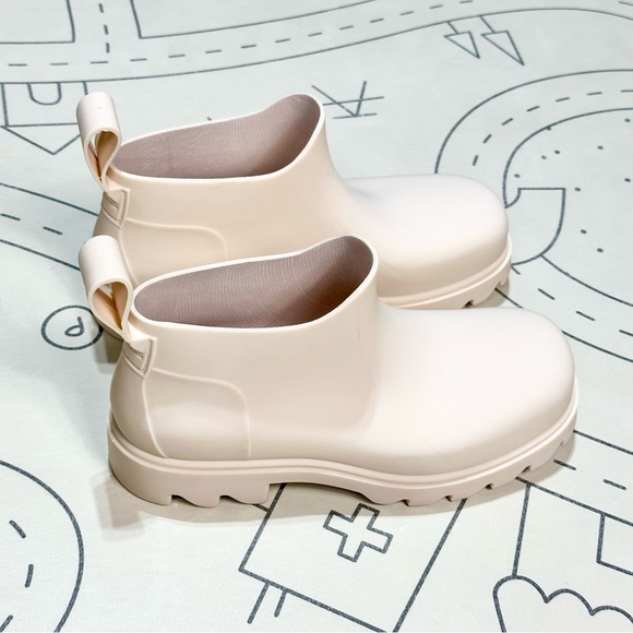 Free People High Street Rain Boots in Parchment Beige - Picture 6 of 11